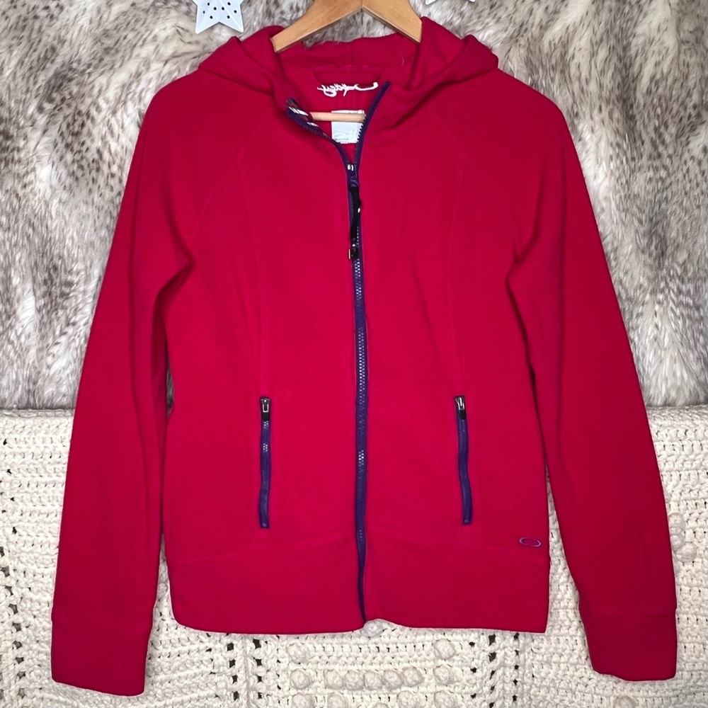 Oakley Fleece Zip Up Hooded Jacket